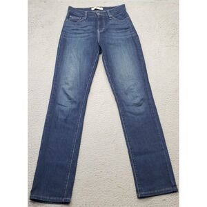 Levi's Skinny Jeans Womens 4M Blue Denim Perfectly Slimming Faded Arcuate Pocket